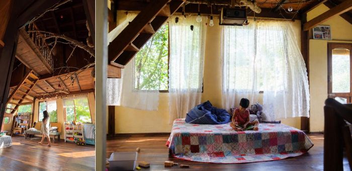Hiện nay, vợ chồng anh Kiệt không cho thuê nhà mà sử dụng toàn bộ không gian bên trong