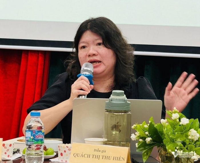 Nhà nghiên cứu Quách Thị Thu Hiền: "Hai đặc điểm nổi bật trong Đạo giáo của người Việt là tính chọn lọc và tính dung hợp mạnh mẽ". Ảnh: Bình Minh