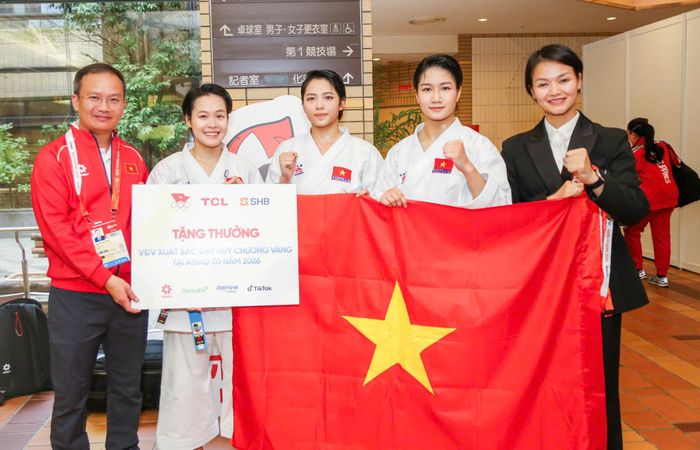 Karate 'mở hàng' HCV Asiad cho thể thao Việt Nam. Ảnh: Tam Ninh