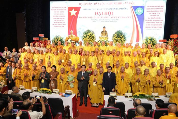 Đại hội đã suy cử Ban Trị sự Giáo hội Phật giáo Việt Nam tỉnh Lâm Đồng lần thứ I, nhiệm kỳ 2026 - 2031 gồm 105 vị. Ảnh: Đặng Hiền