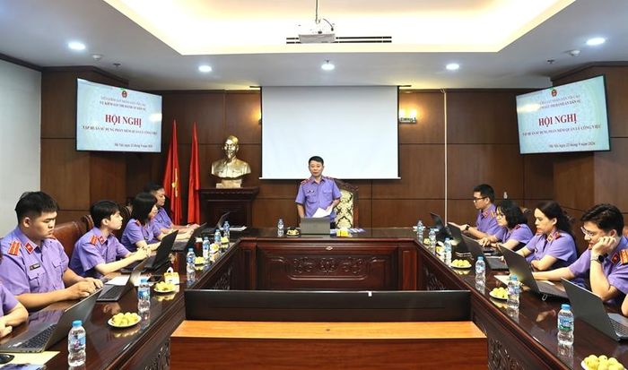 Quang cảnh buổi tập huấn.