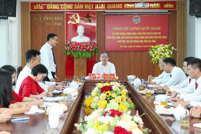 Toàn cảnh buổi làm việc.