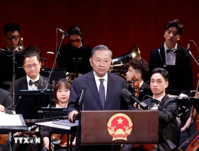 Tổng Bí thư, Chủ tịch nước Tô Lâm phát biểu. (Ảnh: Thống Nhất/TTXVN)