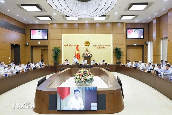 Phó Chủ tịch Quốc hội Nguyễn Hồng Diên phát biểu. (Ảnh: Doãn Tấn/TTXVN)