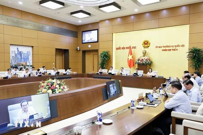 Chủ tịch Quốc hội Trần Thanh Mẫn phát biểu. (Ảnh: Doãn Tấn/TTXVN)