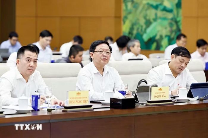 Phó Thủ tướng Chính phủ Hồ Quốc Dũng dự phiên họp. (Ảnh: Doãn Tấn/TTXVN)