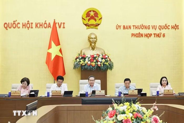 Chủ tịch Quốc hội Trần Thanh Mẫn phát biểu. (Ảnh: Doãn Tấn/TTXVN)