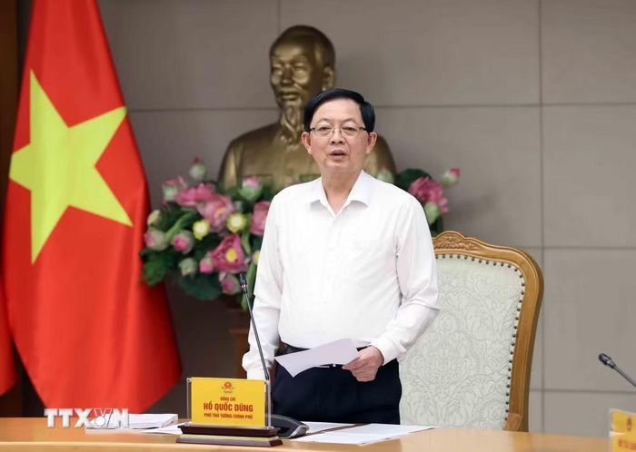 Phó Thủ tướng Hồ Quốc Dũng phát biểu. (Ảnh: An Đăng/TTXVN)