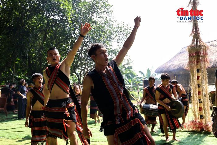 Những điệu múa truyền thống tạo nên không khí rộn ràng trong ngày hội mừng lúa mới của người Giẻ Triêng.