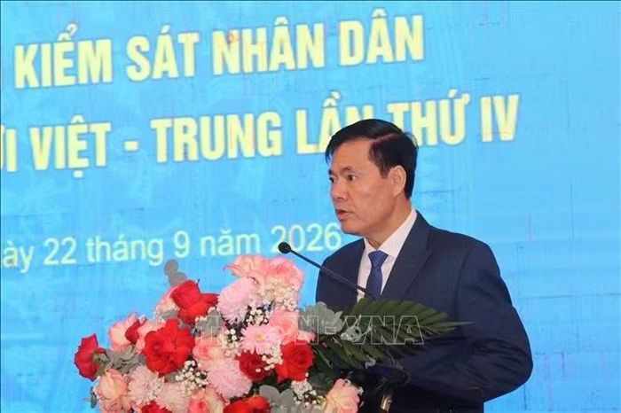 Ông Nguyễn Quang Dũng, Phó Viện trưởng Viện Kiểm sát nhân dân tối cao, phát biểu tại Hội nghị.