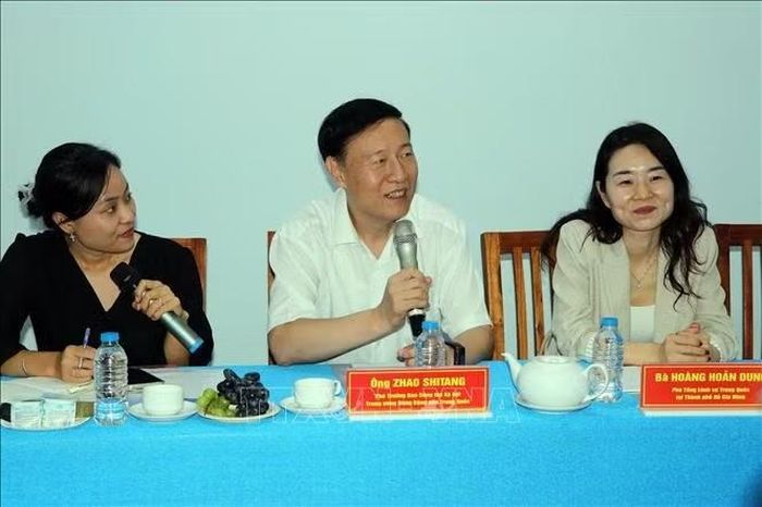 Ông Zhao Shi Tang, Phó Trưởng Ban Công tác xã hội Trung ương Đảng Cộng sản Trung Quốc phát biểu.