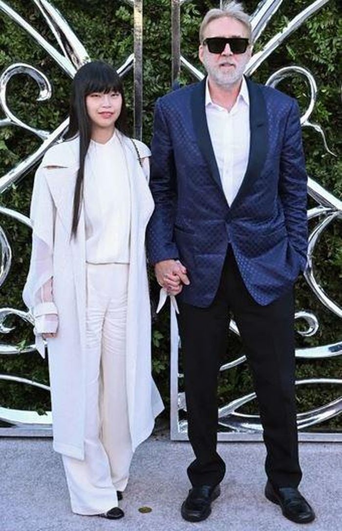 Nicolas Cage và vợ tại sự kiện tối 19/9. Ảnh: FilmMagic.