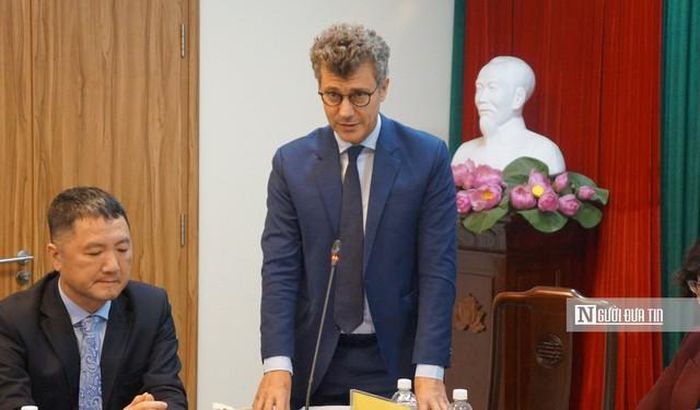 Ông Jonathan Wallace Baker - Trưởng Đại diện UNESCO tại Việt Nam phát biểu.