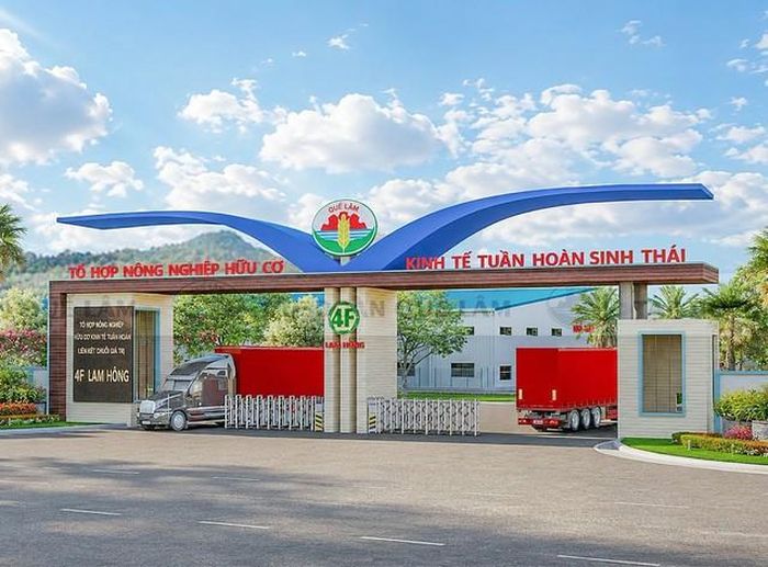 Dự án được xây dựng theo mô hình kinh tế tuần hoàn 4F, với tổng vốn đầu tư gần 1.300 tỷ đồng. Ảnh phối cảnh.