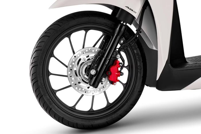Các phiên bản cao của SH Mode 2027 tiếp tục sử dụng phanh ABS ở bánh trước. Ảnh: Honda.