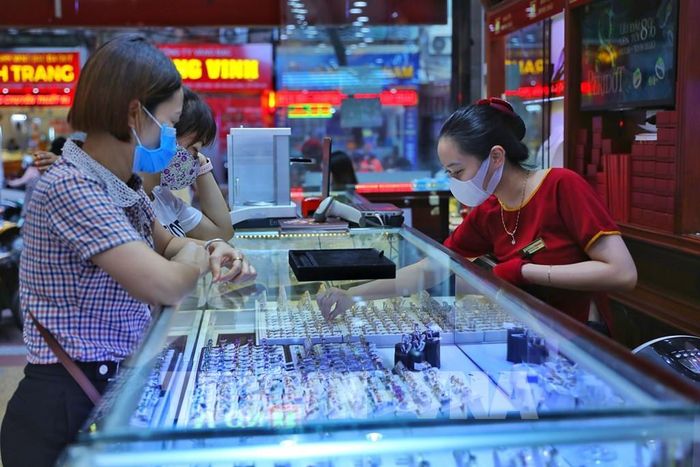 Cập nhật mới nhất giá vàng hôm nay 22/9. Ảnh: Ảnh: Danh Lam - TTXVN