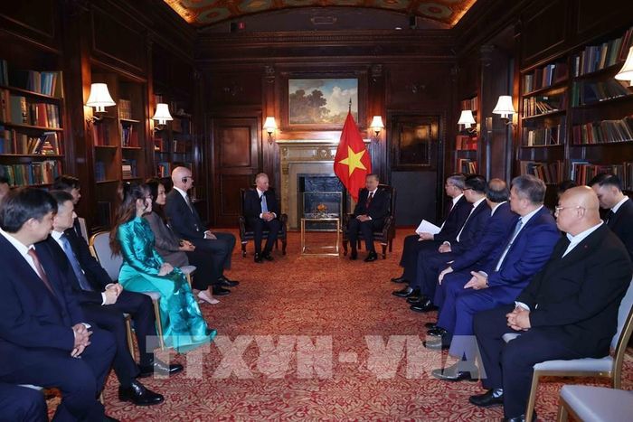 Tổng Bí thư, Chủ tịch nước Tô Lâm tiếp ông Brendan Nelson, Chủ tịch Boeing Global, Phó Chủ tịch cấp cao Tập đoàn Boeing. Ảnh: Thống Nhất – TTXVN