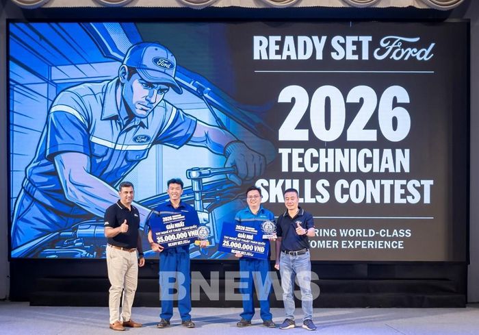 Kỹ thuật viên đạt Giải Nhất sẽ đại diện Ford Việt Nam tham dự Hội thi Tay nghề Kỹ thuật Khu vực khối các thị trường quốc tế (IMG - International Market Group) tại Thái Lan vào tháng 11/2026