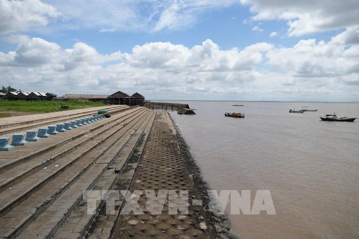Khu du lịch biển Tân Thành, một trong những điểm du lịch nổi tiếng ở tỉnh Đồng Tháp. Ảnh: Công Trí - TTXVN