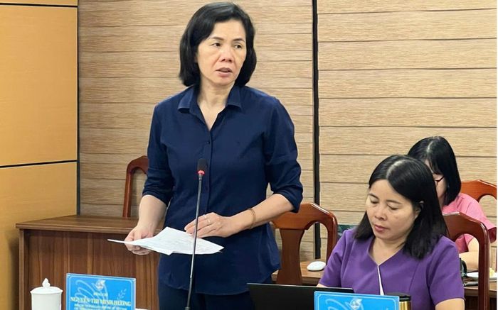 Phó Chủ tịch Hội LHPN Việt Nam Nguyễn Thị Minh Hương phát biểu tại hội thảo ngày 22/9