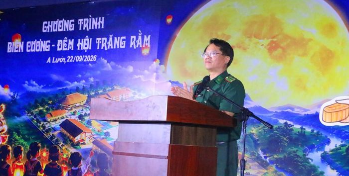 Đại tá Đặng Ngọc Hiệu, Bí thư Đảng uỷ, Chính uỷ Ban Chỉ huy Bộ đội Biên phòng TP Huế, phát biểu 