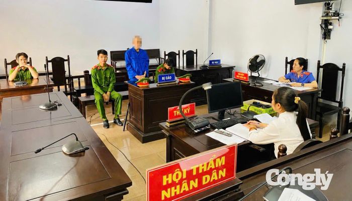 Bị cáo L.H.T.K tại phiên tòa