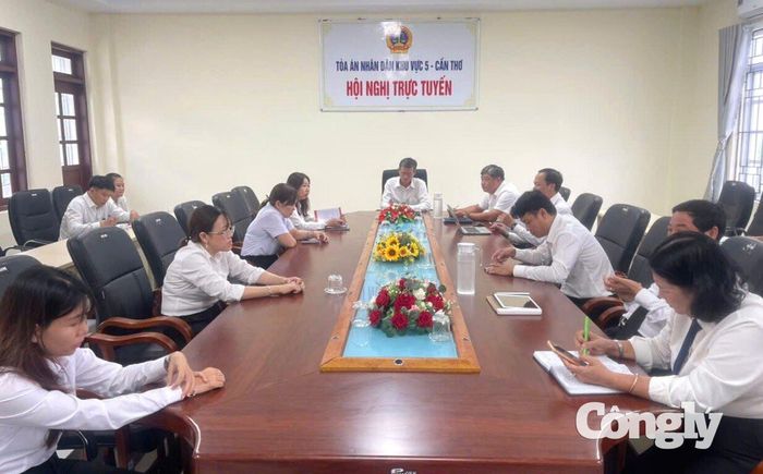 TAND khu vực 5 - Cần Thơ tổ chức cuộc họp rút kinh nghiệm trực tuyến.
