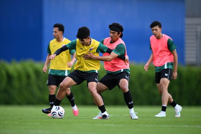 Thái Lan đang tập luyện chuẩn bị cho FIFA ASEAN 2026. Ảnh: FA Thailand