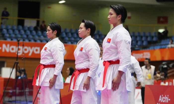 Nguyễn Ngọc Trâm, Bùi Ngọc Nhi và Hoàng Thị Thu Uyên giúp thể thao Việt Nam có tấm Huy chương Vàng đầu tiên tại ASIAD 2026.