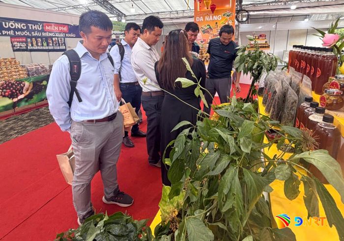 Đại biểu tham quan gian hàng của thành phố Đà Nẵng. Ảnh: Sở Công Thương
