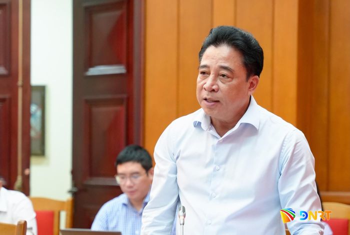 Phó Bí thư Thường trực Thành ủy Nguyễn Khắc Toàn phát biểu tại buổi làm việc. Ảnh: T.CÔNG