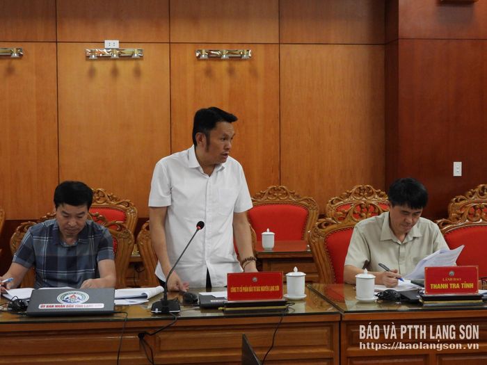 Đại diện nhà đầu tư phát biểu tại buổi kiểm tra