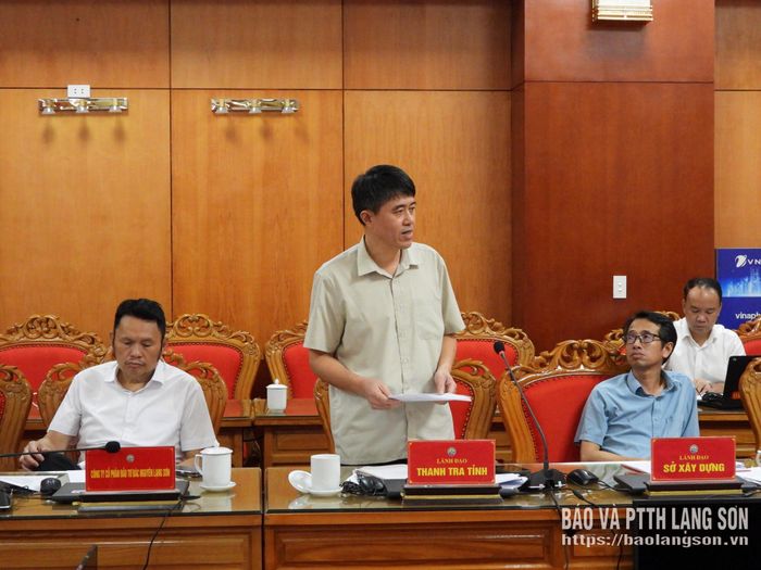Đại diện Thanh tra tỉnh phát biểu tại buổi kiểm tra