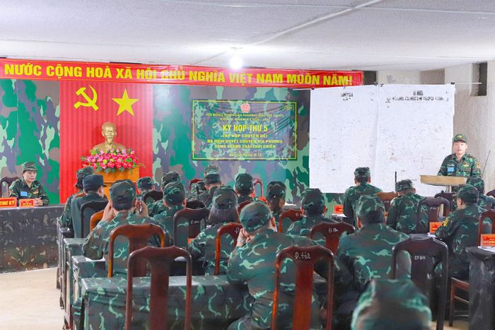Thực hiện nội dung kỳ họp HĐND trong diễn tập