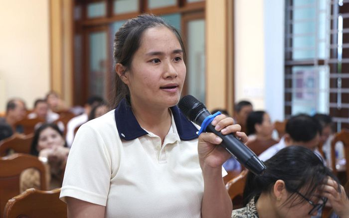 Cử tri Nguyễn Thị Huệ, thôn 1, xã Đạ Tẻh nêu kiến nghị