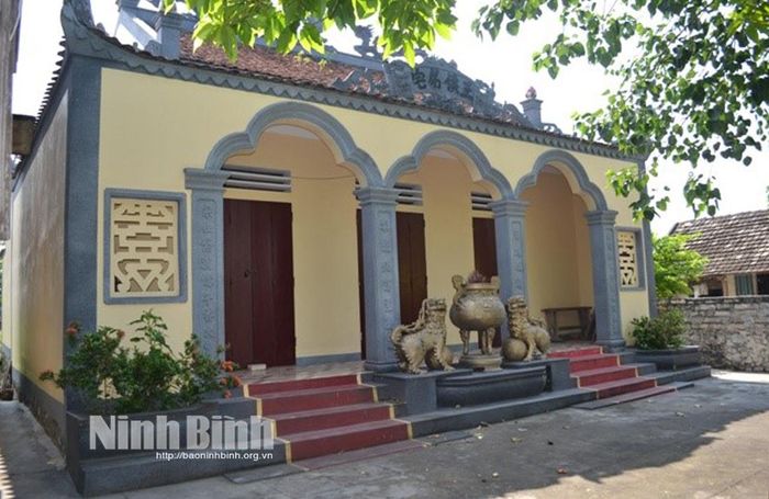 Nhà thờ họ Đào thờ Trạng nguyên Đào Sư Tích tại phường Nam Hoa Lư. Ảnh: Viết Dư