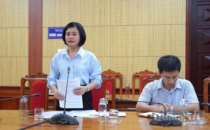Đại diện lãnh đạo Sở Nông nghiệp và Môi trường phát biểu ý kiến - Ảnh: C.H