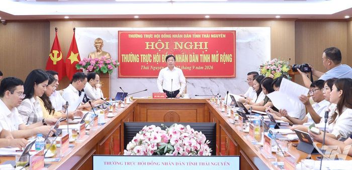 Đồng chí Bùi Văn Lương, Phó Bí thư Tỉnh ủy, Chủ tịch HĐND tỉnh chủ trì Hội nghị.