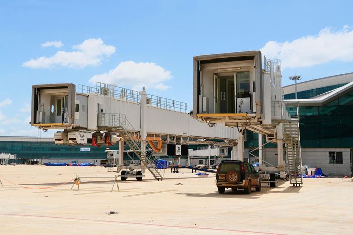 Khu vực ống lồng nhà ga hành khách.