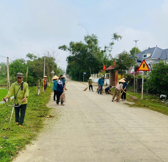 “Ngày Chủ nhật xây dựng nông thôn mới” thường xuyên được duy trì tại xã.