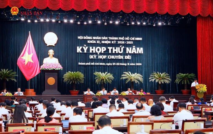 Quang cảnh kỳ họp thứ Năm, HĐND thành phố Hồ Chí Minh. Ảnh: Hoa Lê