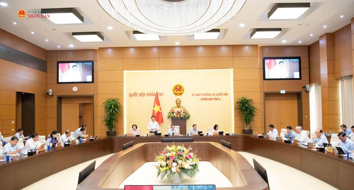 Phó Chủ tịch Quốc hội Nguyễn Hồng Diên phát biểu kết luận nội dung thảo luận