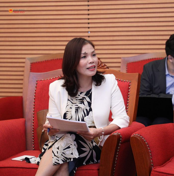 Giám đốc Đối ngoại Công ty PepsiCo Việt Nam Nguyễn Mai Chi phát biểu