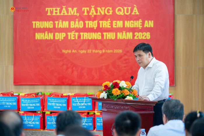Phó Bí thư Tỉnh ủy Nghệ An Nguyễn Thanh Bình phát biểu