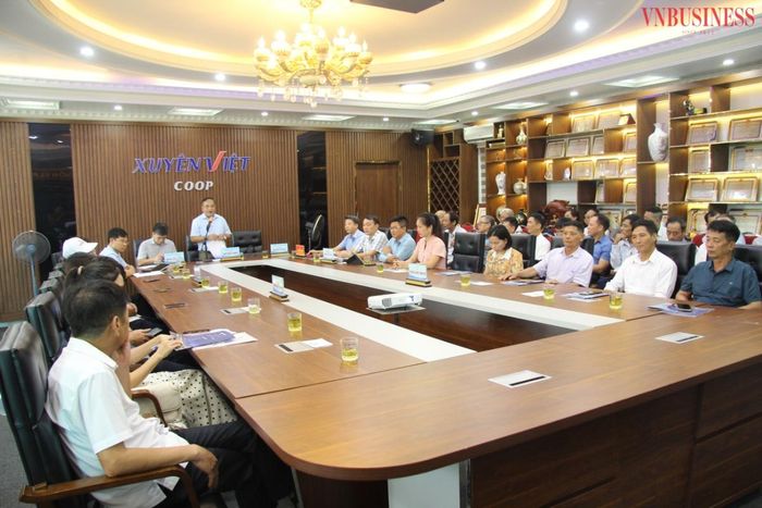 Chủ tịch Liên minh HTX TP Hải Phòng phát biểu chỉ đạo.