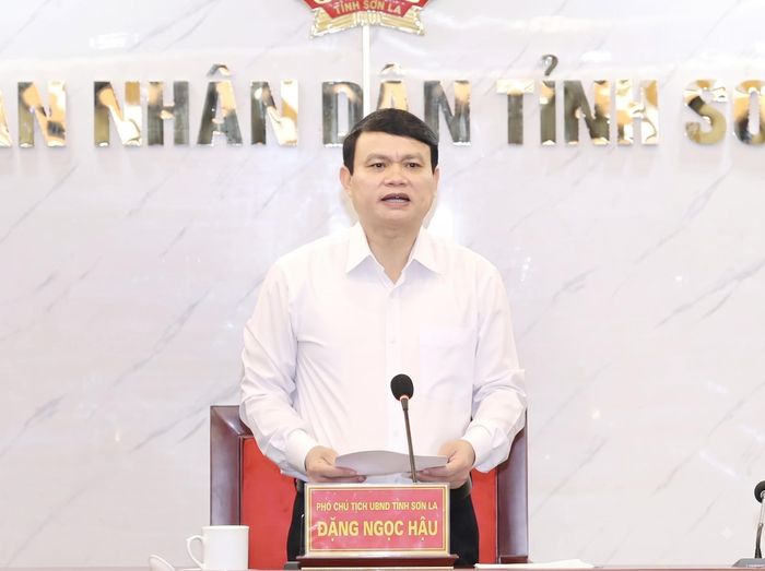 Đồng chí Đặng Ngọc Hậu, Phó Chủ tịch UBND tỉnh Sơn La phát biểu kết luận