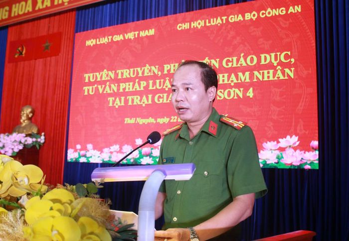 Thượng tá Đinh Chí Công cho biết, đơn vị có nhiều hoạt động nâng cao chất lượng tuyên truyền, phổ biến, giáo dục pháp luật, tư vấn pháp luật cho phạm nhân.