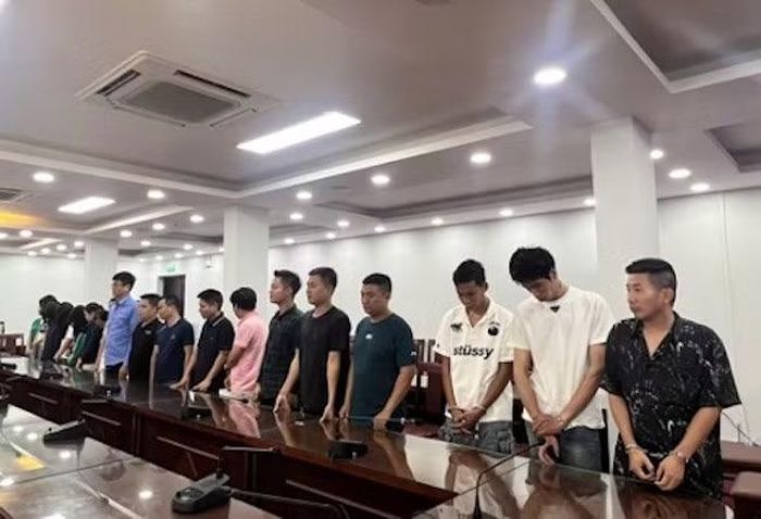 Một số bị cáo trong vụ án.