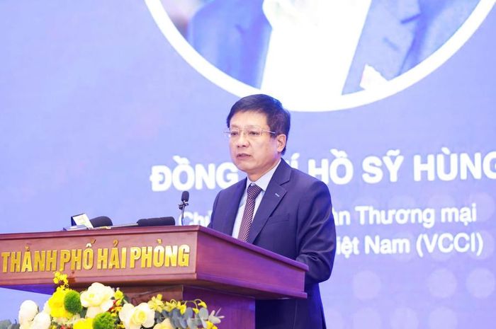 Ông Hồ Sỹ Hùng, Chủ tịch Liên đoàn Thương mại và Công nghiệp Việt Nam (VCCI) (ảnh: Minh Phạm)
