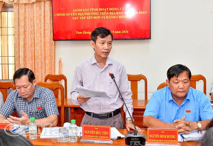 Phó Trưởng ban Văn hóa - Xã hội HĐND tỉnh Nguyễn Đức Tiến